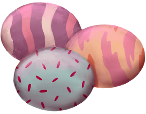 Dreamy Painterly Easter Eggs